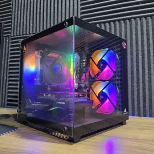 PC Gamer Ryzen 5 5500 RX 7600 8GB 16GB RGB SSD NVMe 512GB A520M