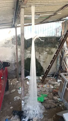 Tarrafa pra peixe naylon - 0,45mm,16 braça de roda,14 palmos de altura, 4,5 kilos.
