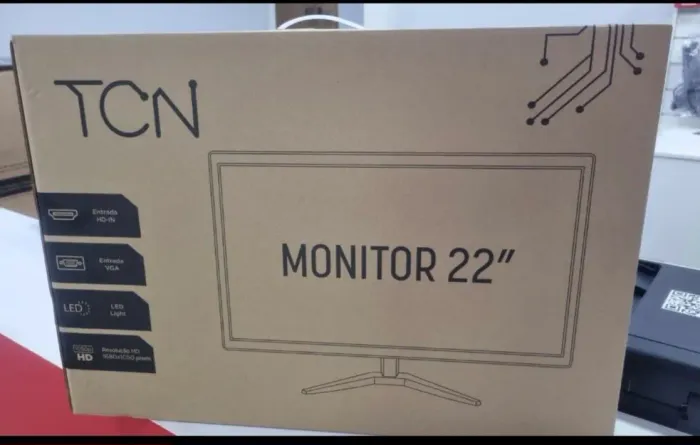 Monitor Office 22" LED Full HD TCN, 5ms, 75Hz, HDMI/VGA