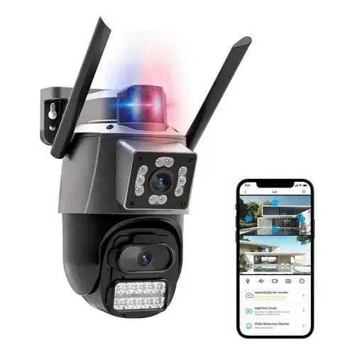 Câmera WiFi 2 lentes alarme