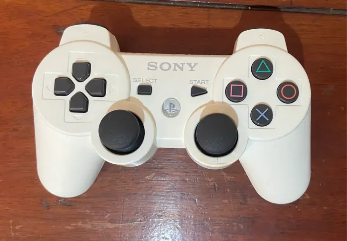 Controle branco original de PlayStation 3 funcionando 100%