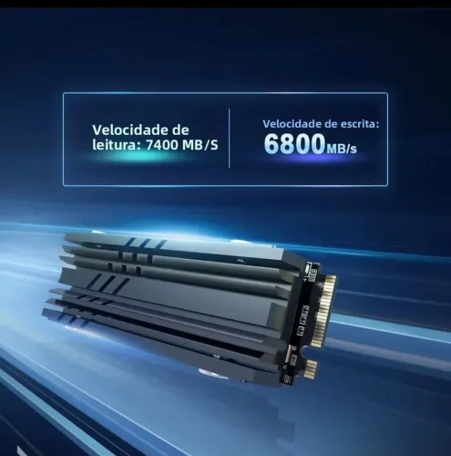 Vendo SSD NVMe 2TB Seminovo<br>Estado de saúde: 100% Saudável