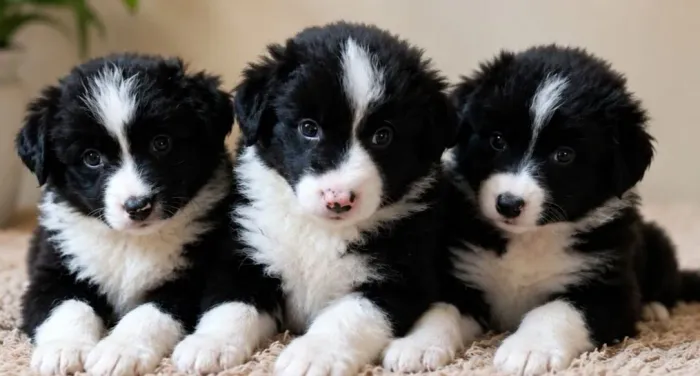 Filhotes machos border collie