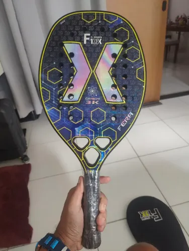 ? RAQUETE BEACH TENNIS FIXX FERA CARBON 3K ? NOVA!