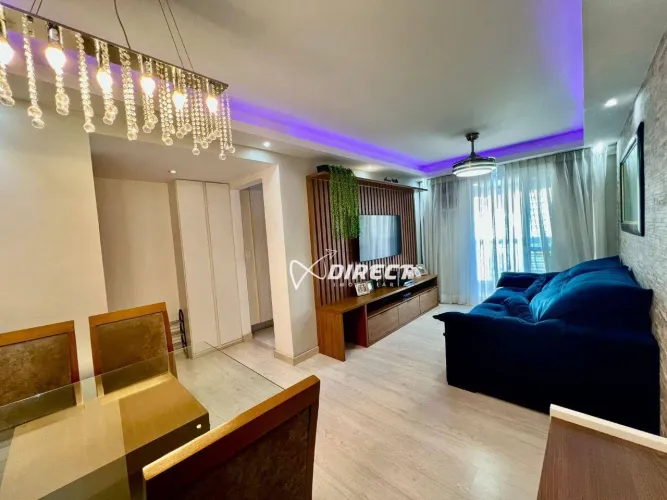 ESTRELAS FULL: Lindo apartamento, andar alto, vista lazer, sala ampla, varandão 3 quartos 