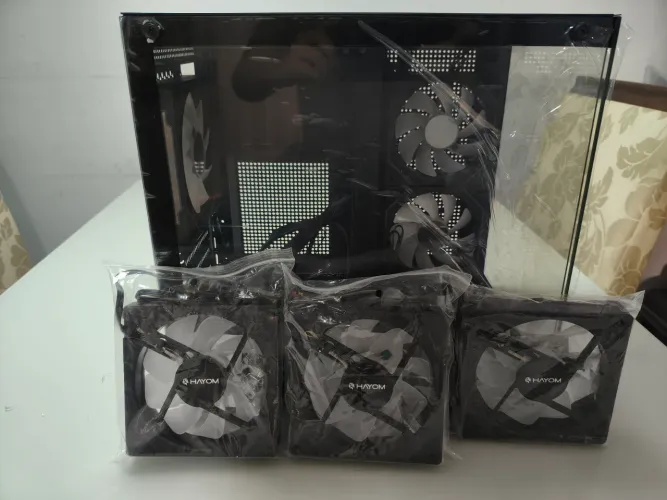 Gabinete Gamer Hayom GB1796 + 7 Fans | Vidro Temperado | NOVO