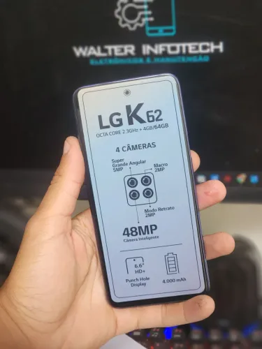 LG K62 NOVO LACRADO