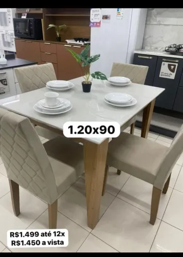 MESA DE JANTAR COM ENTREGA IMEDIATA