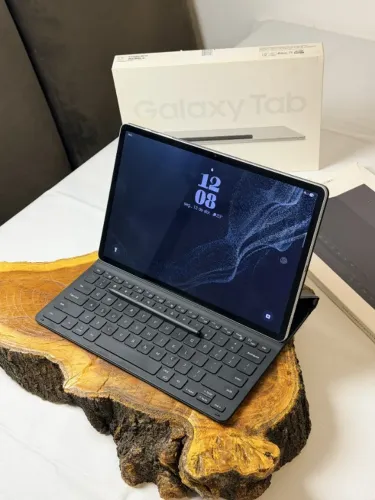 Tablet Samsung Tab S8+ Plus 5G 8/256GB Capa Teclado Book Cover Keyboard Completo