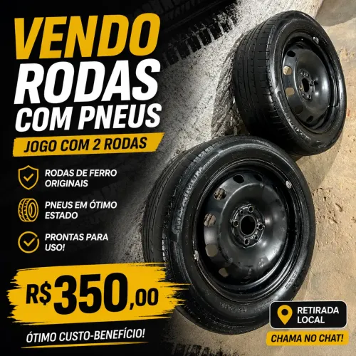 Par de rodas 15 Fiat