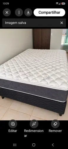 Colchão e box casal