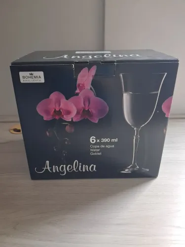 Conjunto 29 Taças de Cristal Bohemia Angelina + Kit Extra 6 Taças Cristal