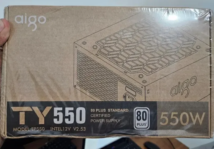 Fonte Aigo TY 550W 80 Plus Bronze Lacrada
