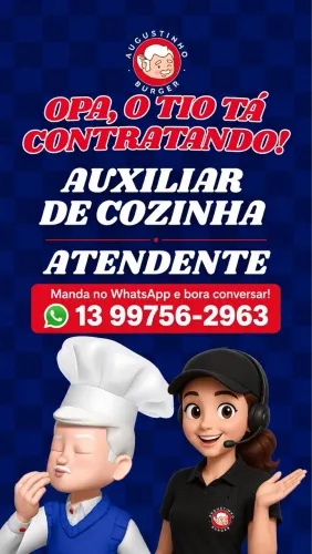 Aux. De cozinha e atendente Hamburgueria