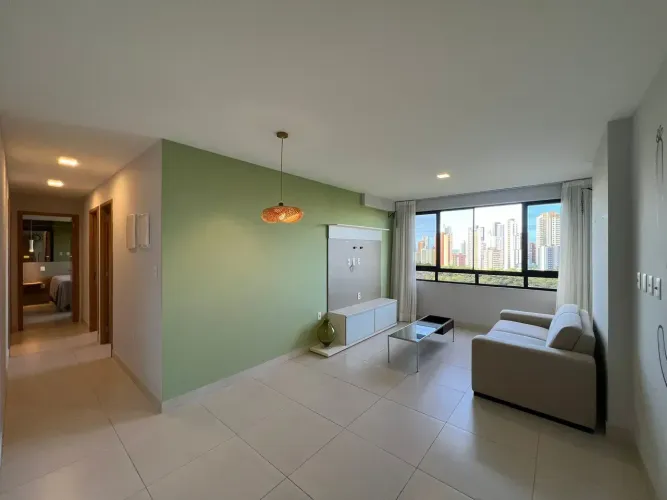 VENDE - Apartamento mobiliado com 84,95m², 3 quartos/1suíte, DCE, 2 vagas - Miramar