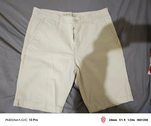 bermuda casual masculina bege 46