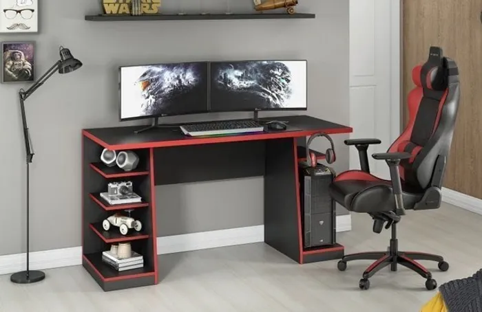 Quarto escritorio mesa gamer
