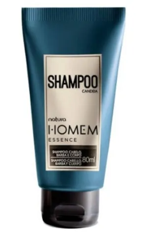 Shampoo Cabelo Barba E Corpo Homem Essence 80ml Natura Novo Na Caixa
