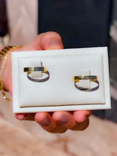 Alianças 3mm de noivado em ouro18k