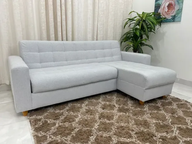 SOFÁ COM CHAISE SUPER DESIGN CONFIRA!! LO625
