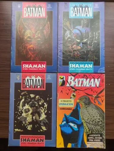 Coleção Um Conto de Batman e Batman Projeto Pinguim Mangá HQ Antigo Editora Abril