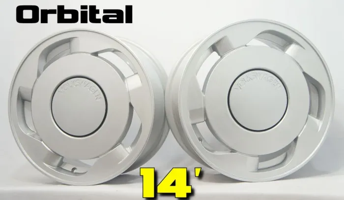 Roda aro 14 Volkswagen Gol Gti Orbital gomao prata 4x100 jogo 