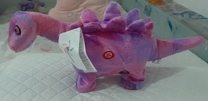 Eletrônico de pelúcia dragão rosa da Br machine