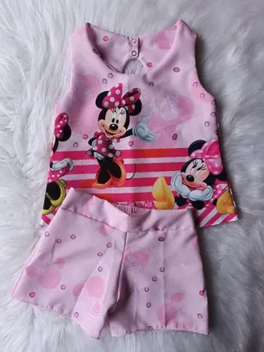 Conjunto temático Minnie rosa