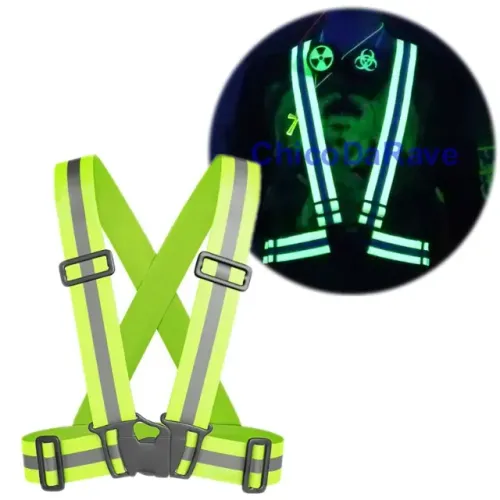 Colete X Verde Refletivo Carbografite Ciclismo Bike Pedalada EPI