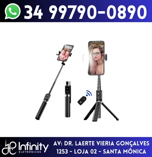 Bastão Tripé p/ Celular c/ Controle Bluetooth