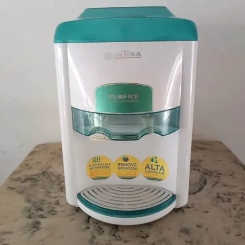 PURIFICADOR DE ÁGUA GELADA LATINA BRANCO E VERDE - 127V (Compressor) PA355