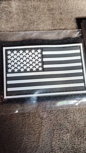 Patch Bandeira Americana Tática em Borracha com Velcro