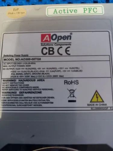 Fonte de PC AOpen 300W