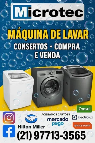 MÁQUINAS DE LAVAR CONSERTO E VENDAS