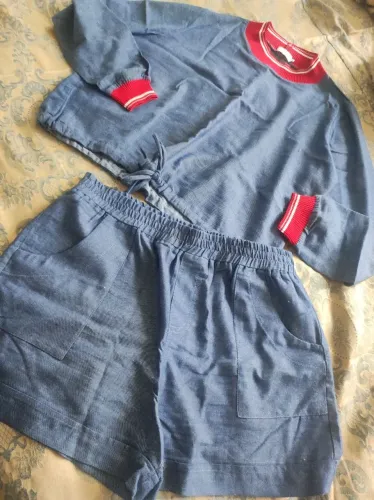 Conjunto jeans super confortável e lindo 