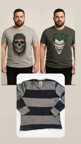 Camisetas Estilosas - Caveira, Coringa e Listrada