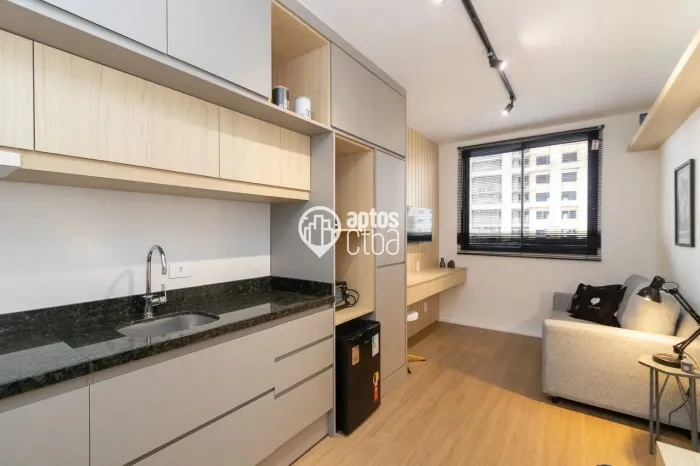 Apartamento a venda mobiliado, 01 dormitório, Centro, Curitiba, PR