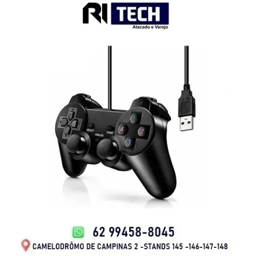 Controle Joystick USB para Computador PC Gamer PS2  Dualshock