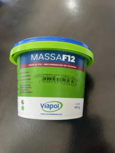 massa para madeira f12 castanho 400g