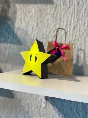 Luminária Estrela Super Mario 