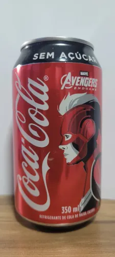 Lata Coca Cola Marvel Endgame CAPITÃ MARVEL