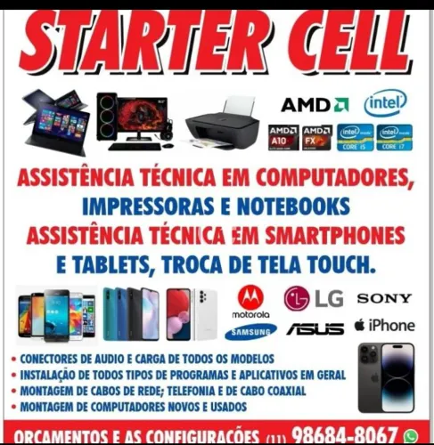 Compra de equipamentos e desbloqueio de smartphones e diversos serviços de informática