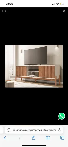 Rack para TV Moderno com Detalhes em Madeira