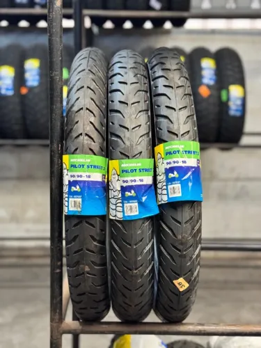 Pneu Michelin Pilot Street 2 90/90-18 Titan/Fan 125 150 160/Fazer 150/Ybr 125/Yes 125