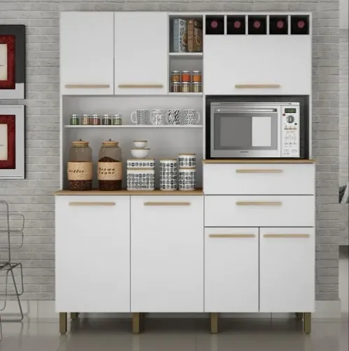 Armário de Cozinha Monte Rey Compacto 7P 2G FAZEMOS ENTREGA!