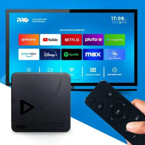 Smart Box Proeletronic 4K PROSB-3000 Android TV Original  Homologado Anatel