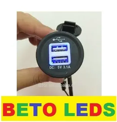 Tomada Usb Para Carros 12v