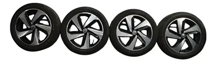 Jogo Roda Volkswagen Virtus Gts 1.4 T 2019 2020 205 50 17 Preto