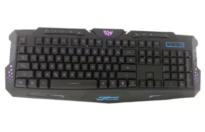 Teclado Gamer Usb  Backlight HK-M200 Com Led Iluminado 3 Cores