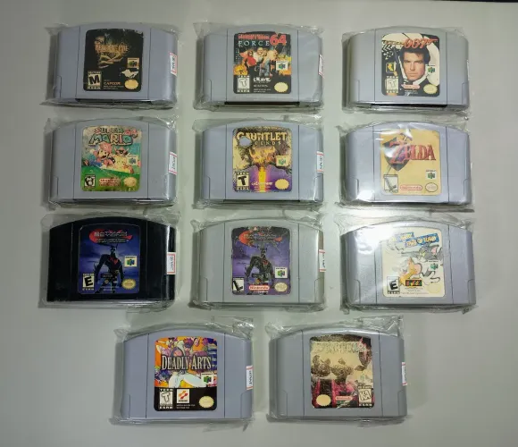 Jogos Nintendo 64 (USA, BR e JPN) N64. Mário kart, Kirby, 007, Resident Evil
